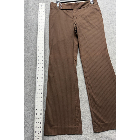 Vintage Gapstretch Pants Womens 2R Brown Modern Fit Flare Stretch Trousers Y2K - Picture 6 of 16
